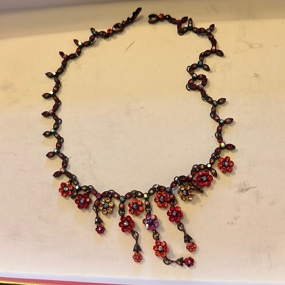 Crystal elegant evening choker, handmade - Picture 2 of 6